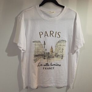 Paris Graphic Tee in White